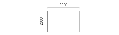 形図_ラグ_RG02-2000ｘ3000